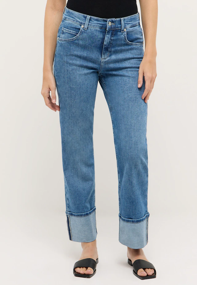 ANGELS Straight-Jeans »LARA TU« mit umgeschlagenem Bein