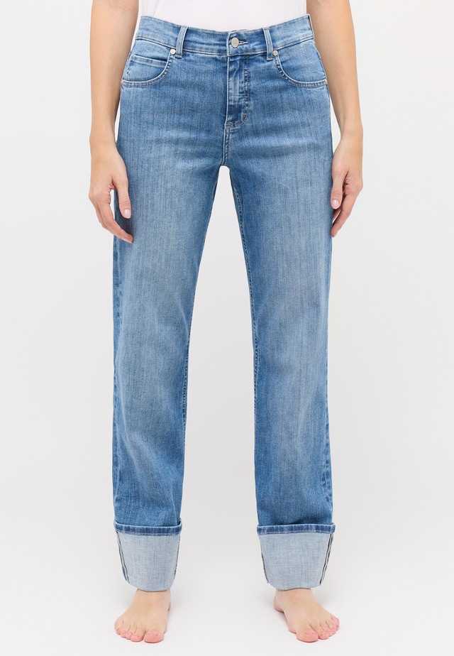 ANGELS Straight-Jeans »LARA TU« mit umgeschlagenem Bein