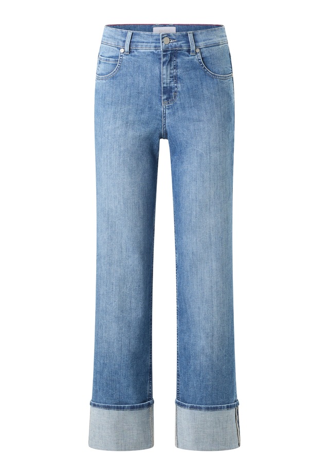 ANGELS Straight-Jeans »LARA TU« mit umgeschlagenem Bein