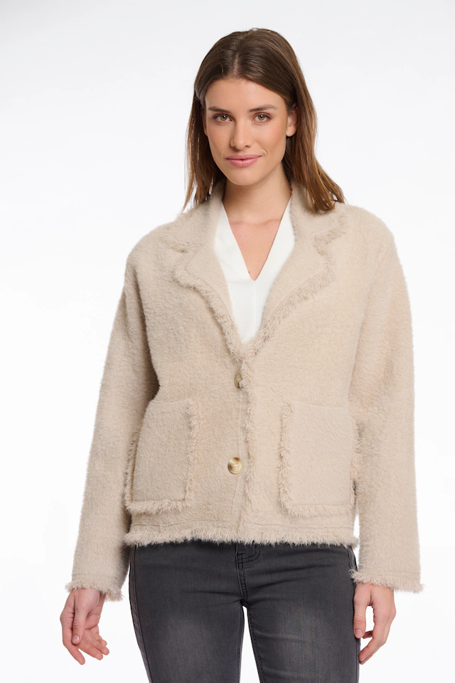 Rino & Pelle Bouclèjacke »SENA« mit Revers Kragen