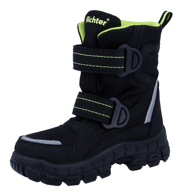 Richter Winterstiefel »Davos WMS: Weit« Klettstiefel in Schuhweite: Weit, Größenschablone zum Download