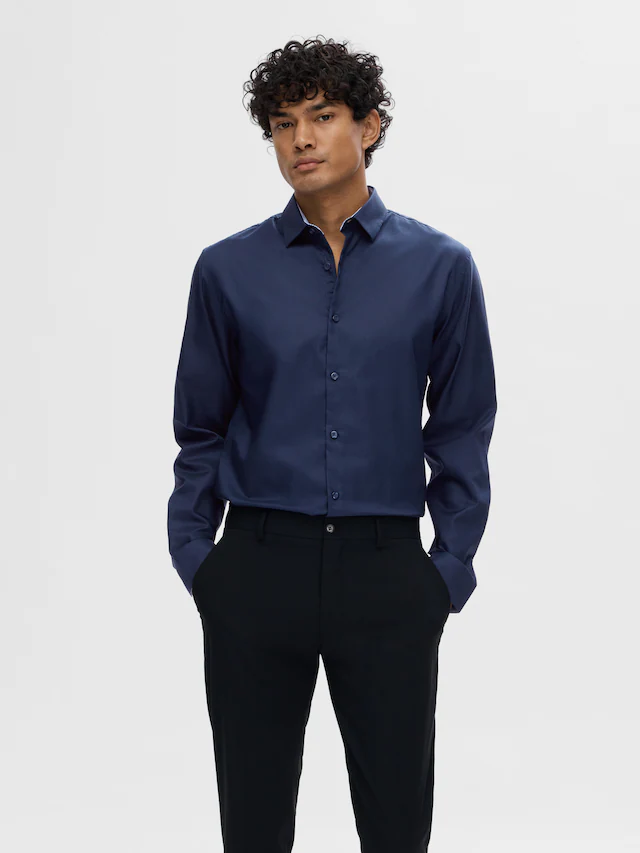 SELECTED Langarmhemd »SLHSLIMZARK LS SHIRT«