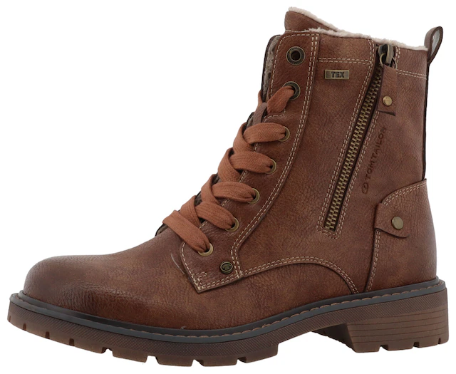 TOM TAILOR Winterboots Workerboots, Hiking Boot mit Blockabsatz