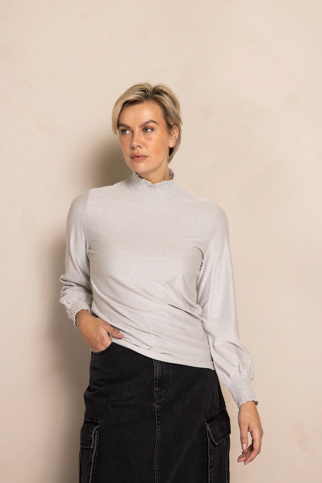 Zhrill Stehkragenshirt »ZHVEZNA« Regular Fit, ohne Verschluss, mit Stehkragen