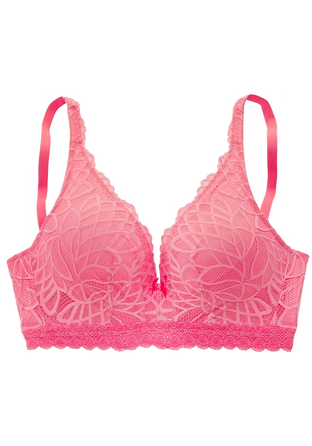 LASCANA Bralette-BH ohne Bügel rundherum aus Spitze – ideal für große Größen