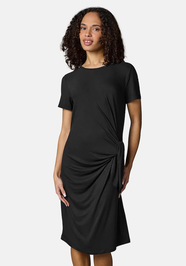 Ragwear Shirtkleid »Knotta« Ohne Taschen Kurzarm Sommerkleid mit seitlichem Bindeband
