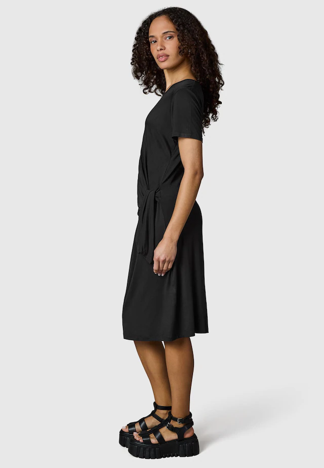 Ragwear Shirtkleid »Knotta« Ohne Taschen Kurzarm Sommerkleid mit seitlichem Bindeband