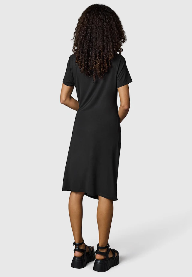 Ragwear Shirtkleid »Knotta« Ohne Taschen Kurzarm Sommerkleid mit seitlichem Bindeband