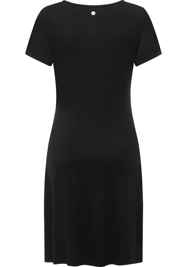 Ragwear Shirtkleid »Knotta« Ohne Taschen Kurzarm Sommerkleid mit seitlichem Bindeband