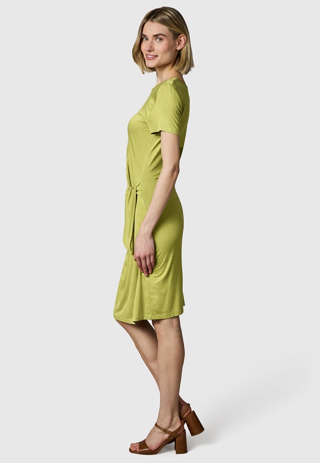Ragwear Shirtkleid »Knotta« Ohne Taschen Kurzarm Sommerkleid mit seitlichem Bindeband