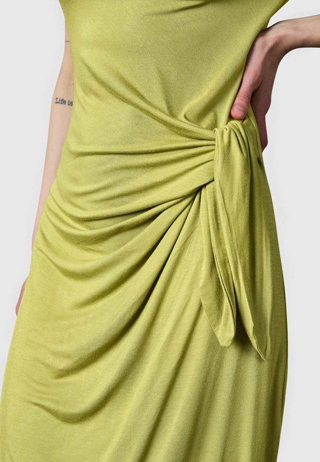 Ragwear Shirtkleid »Knotta« Ohne Taschen Kurzarm Sommerkleid mit seitlichem Bindeband