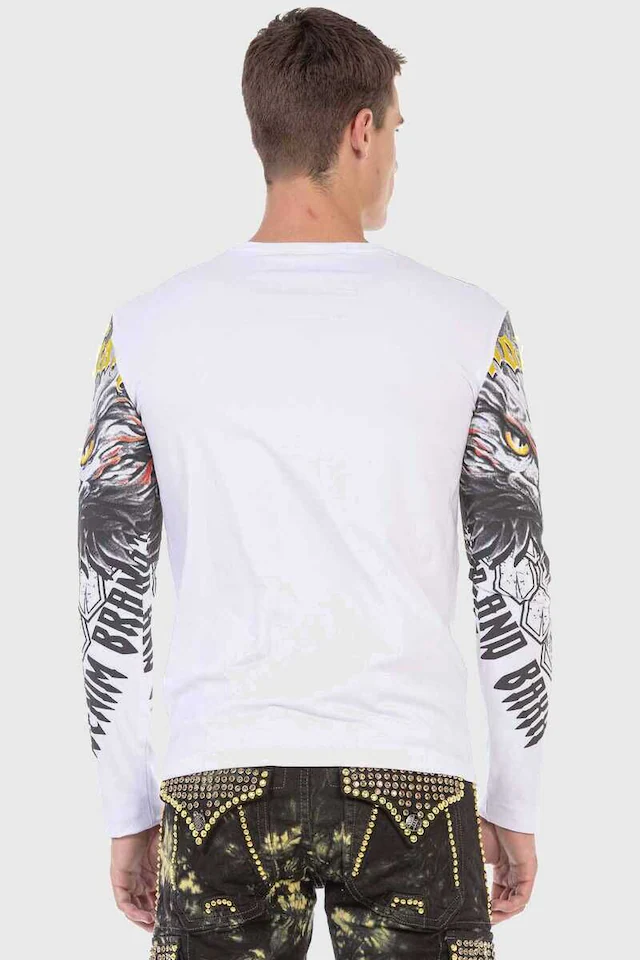 Cipo & Baxx T-Shirt »Sweatshirts« mit Adler-Frontprint