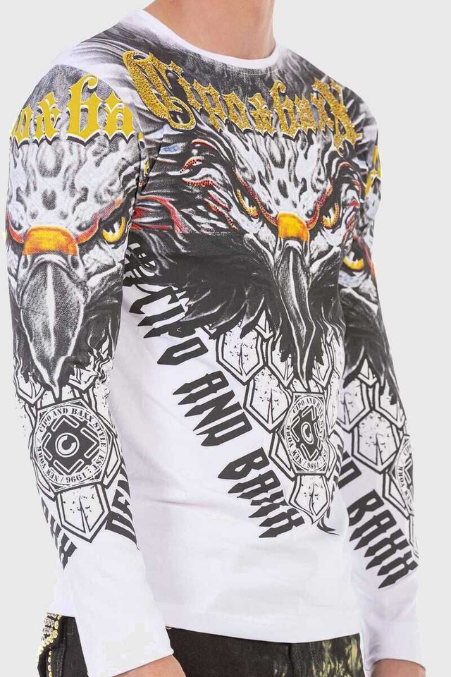 Cipo & Baxx T-Shirt »Sweatshirts« mit Adler-Frontprint