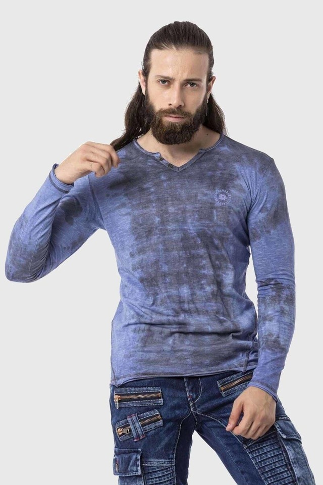Cipo & Baxx T-Shirt »Sweatshirts« im Batik-Design