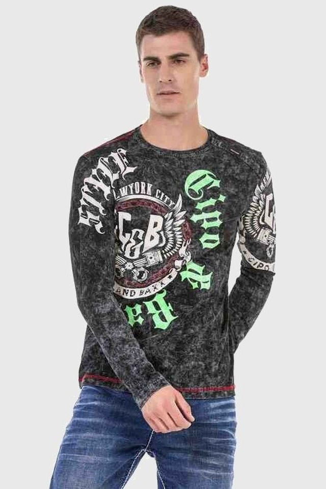 Cipo & Baxx T-Shirt »Sweatshirts« mit trendigem Print