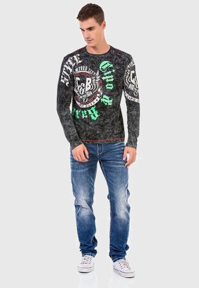 Cipo & Baxx T-Shirt »Sweatshirts« mit trendigem Print