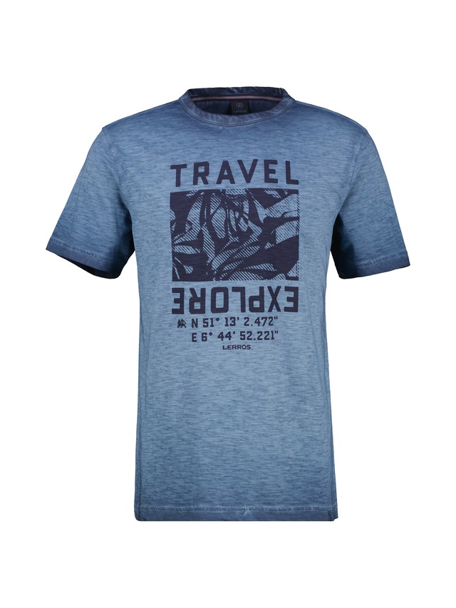 LERROS T-Shirt »Modisches Herren T-Shirt mit Brustprint«