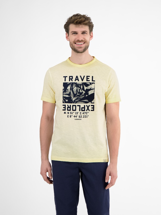 LERROS T-Shirt »Modisches Herren T-Shirt mit Brustprint«