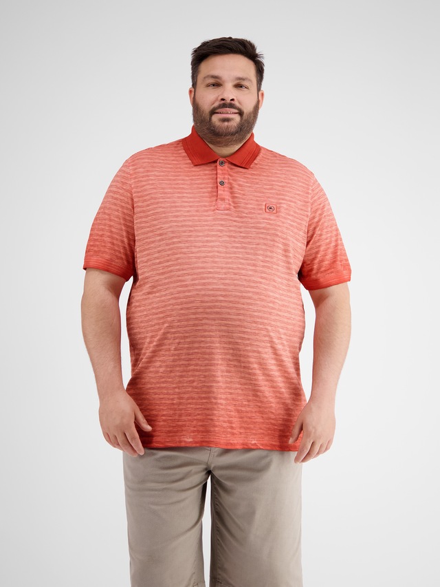 LERROS Poloshirt »Gestreiftes Poloshirt in Großen Größen«
