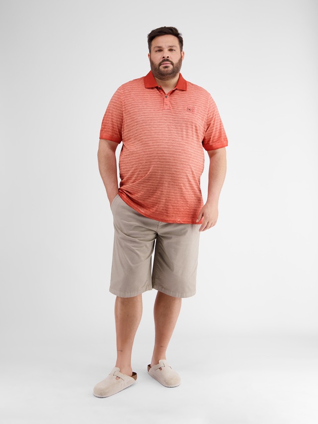 LERROS Poloshirt »Gestreiftes Poloshirt in Großen Größen«