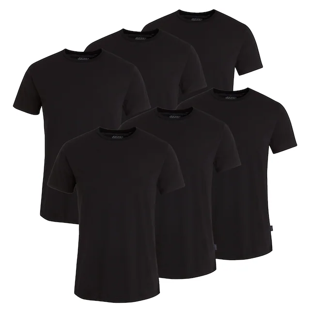 Jockey American-Shirt »American T-Shirt« 6er Pack, flache Nähte, Relaxed Fit, Single-Jersey, kurze Ärmel