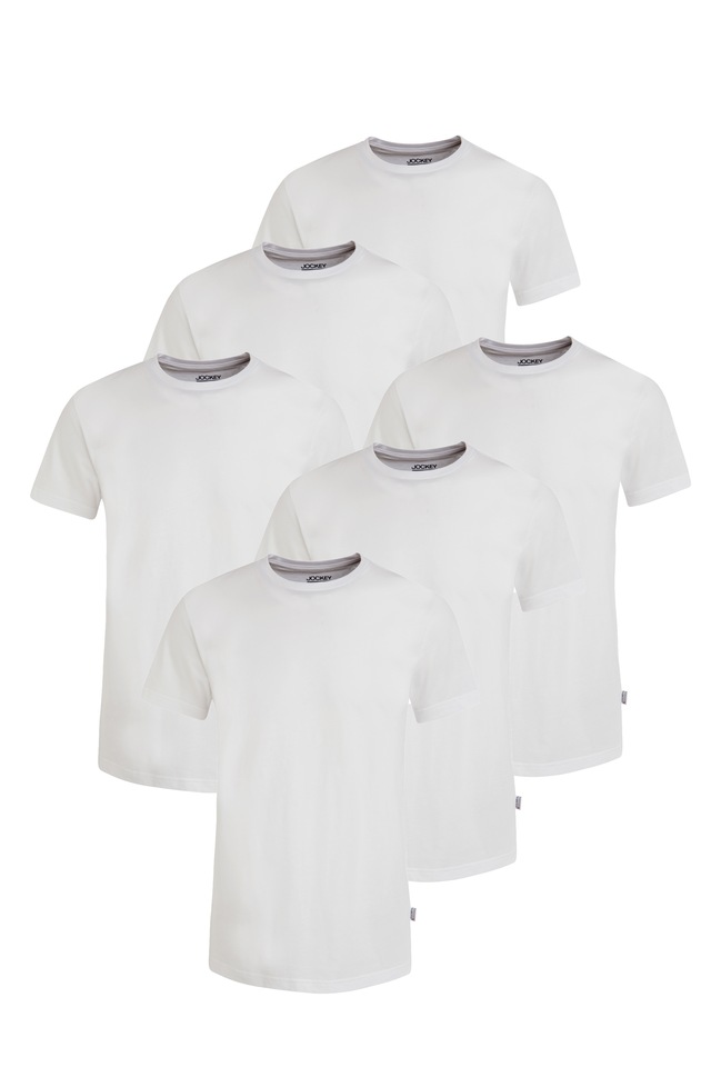Jockey American-Shirt »American T-Shirt« 6er Pack, flache Nähte, Relaxed Fit, Single-Jersey, kurze Ärmel