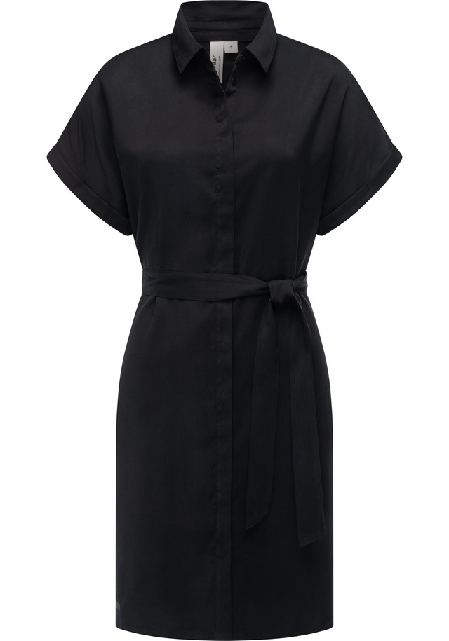 Ragwear Blusenkleid »Manilla« Ohne Taschen Kurzarm Midikleid mit Taillengürtel