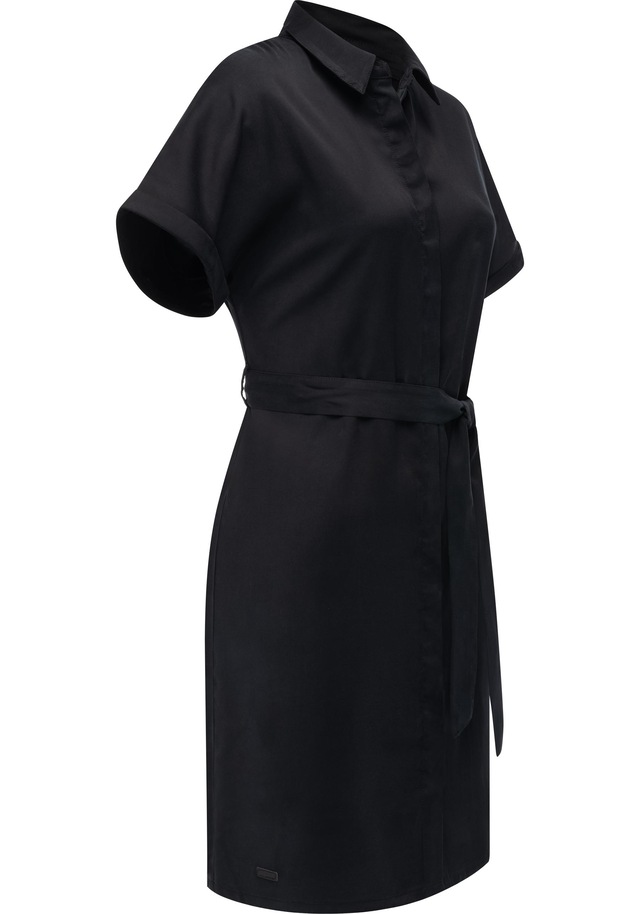 Ragwear Blusenkleid »Manilla« Ohne Taschen Kurzarm Midikleid mit Taillengürtel