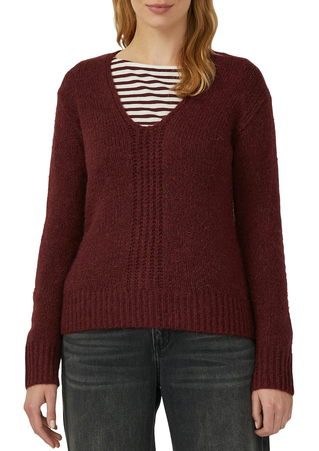 s.Oliver Strickpullover mit V-Ausschnitt