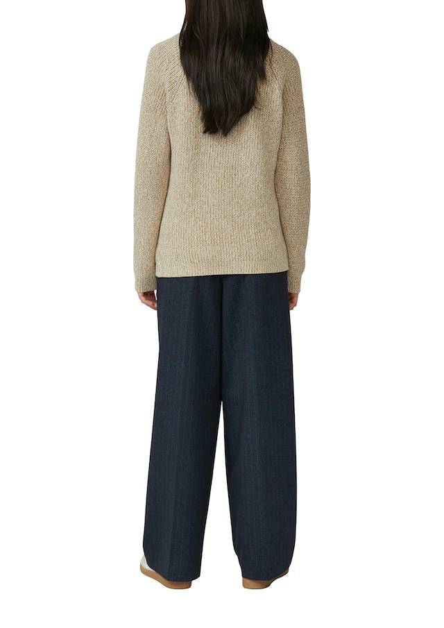 s.Oliver Strickpullover mit V-Ausschnitt, meliert