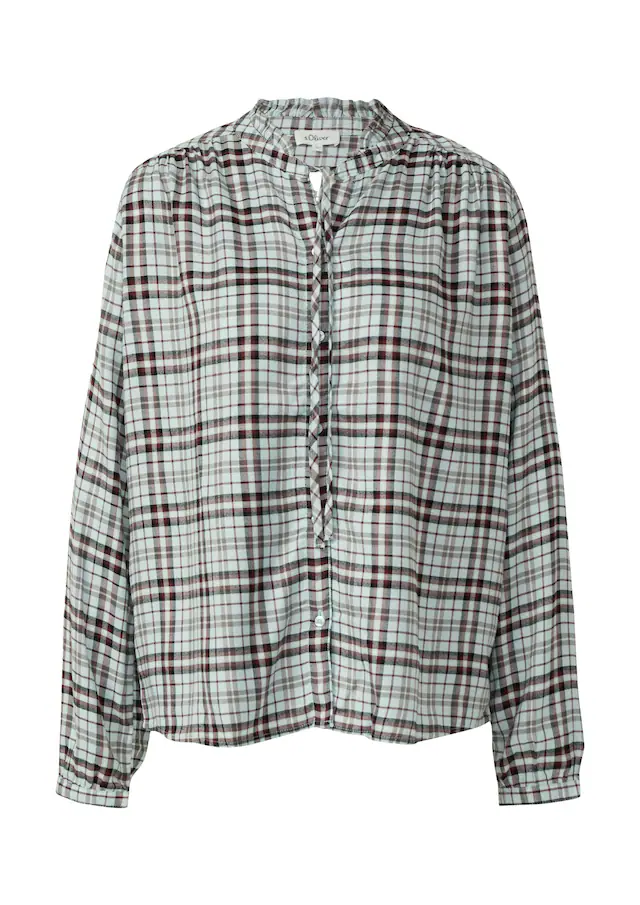 s.Oliver Karobluse mit verspielten Details, Relaxed Fit
