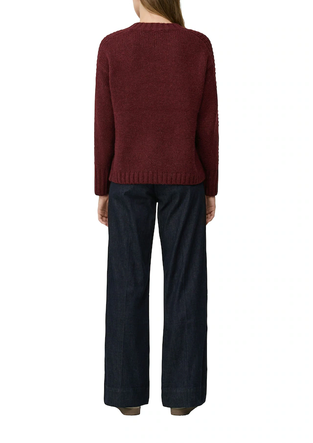s.Oliver Strickpullover mit Rippbündchen