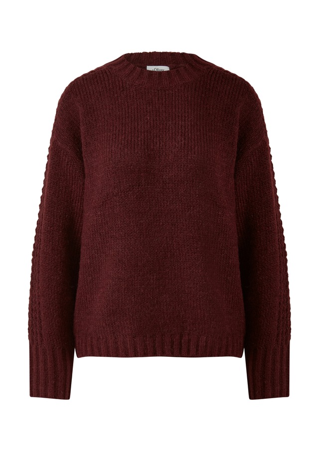 s.Oliver Strickpullover mit Rippbündchen