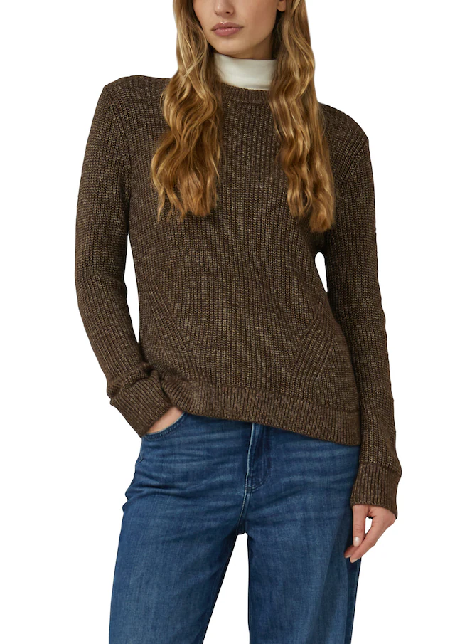 s.Oliver Strickpullover aus Wollmix und mit Strickmuster