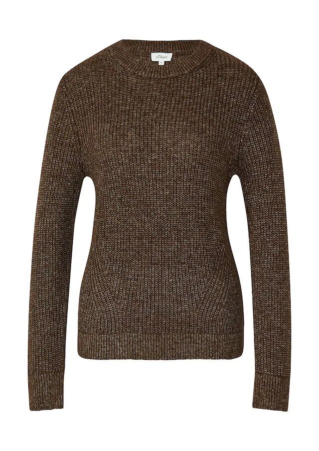 s.Oliver Strickpullover aus Wollmix und mit Strickmuster