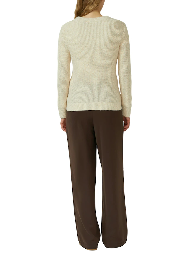 s.Oliver Strickpullover aus Wollmix und mit Strickmuster