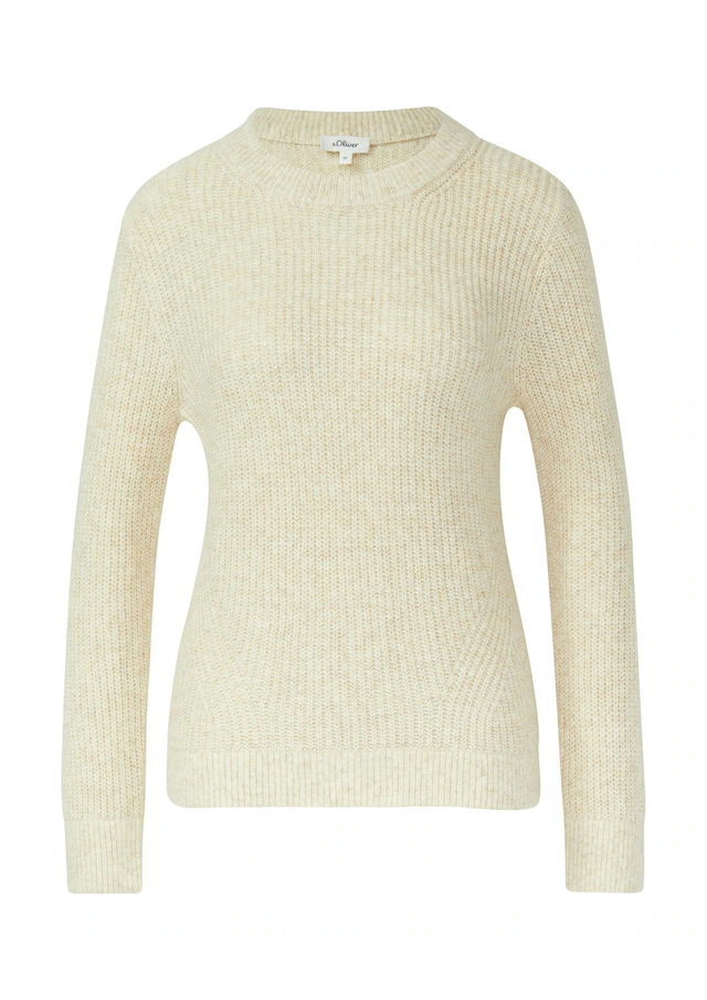 s.Oliver Strickpullover aus Wollmix und mit Strickmuster