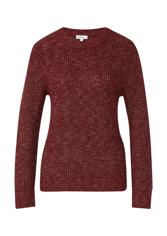 s.Oliver Strickpullover aus Wollmix und mit Strickmuster
