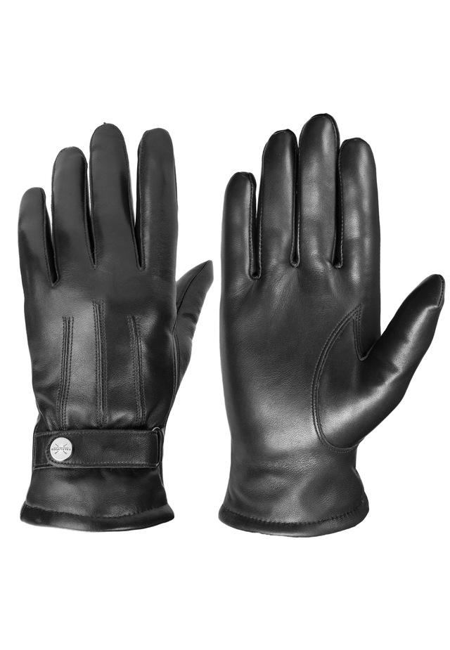 PEARLWOOD Lederhandschuhe »BROOKS« weiches Innenfutter, Wollanteil, verstellbarer Lederriegel