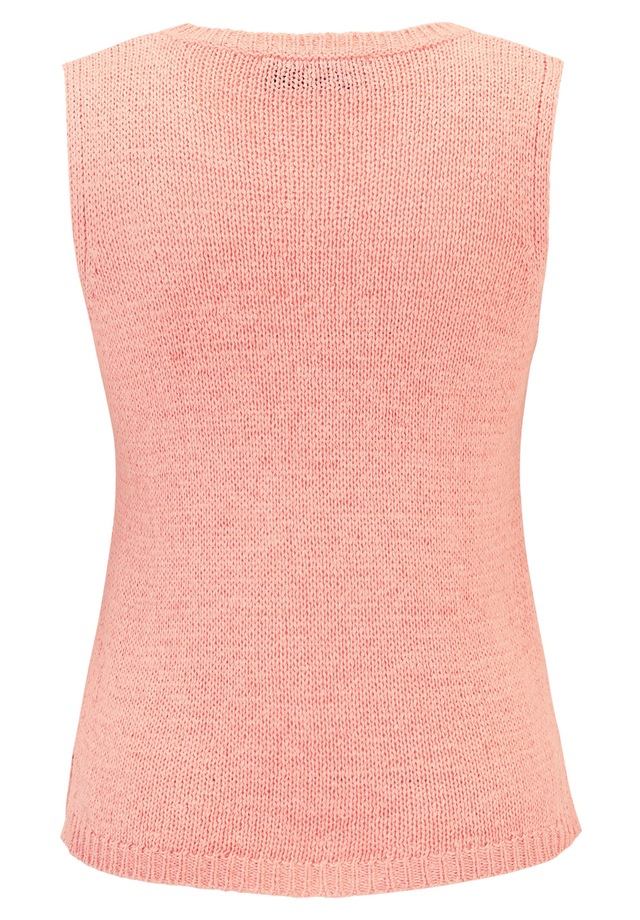 Cartoon Stricktop »Damen mit Rundhalsausschnitt« Rippbündchen