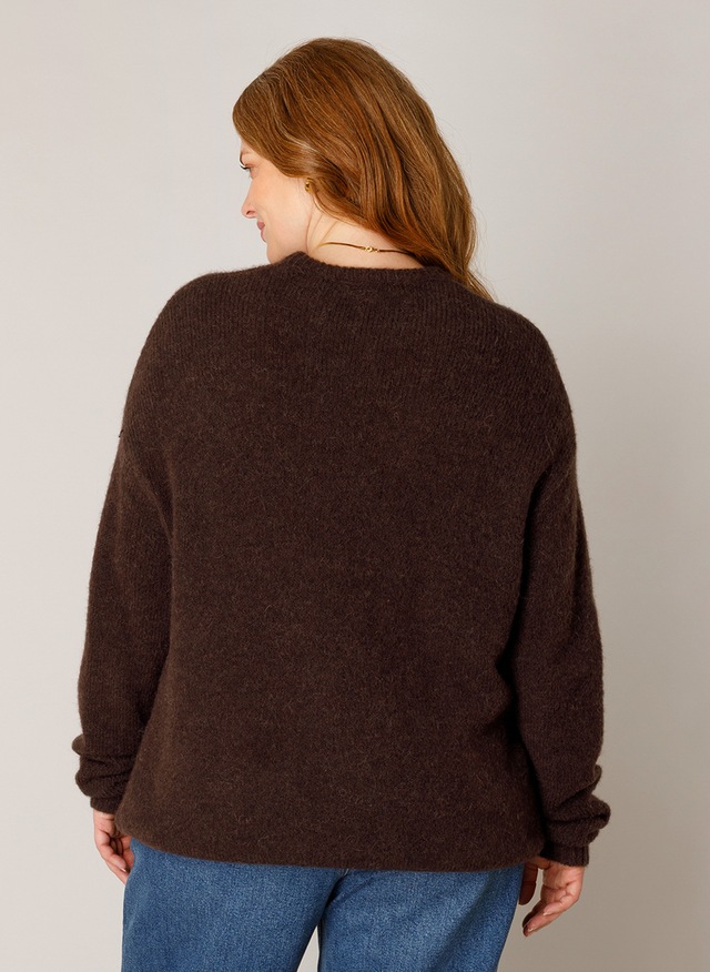 Base Level Curvy Strickpullover »Yanara« mit Wolle und Elasthan