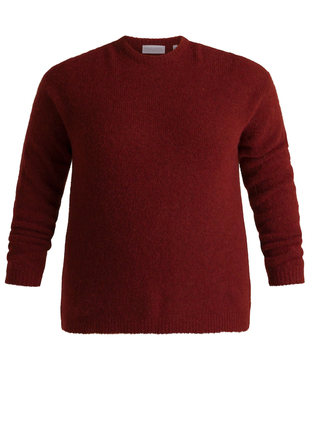 Base Level Curvy Strickpullover »Yanara« mit Wolle und Elasthan