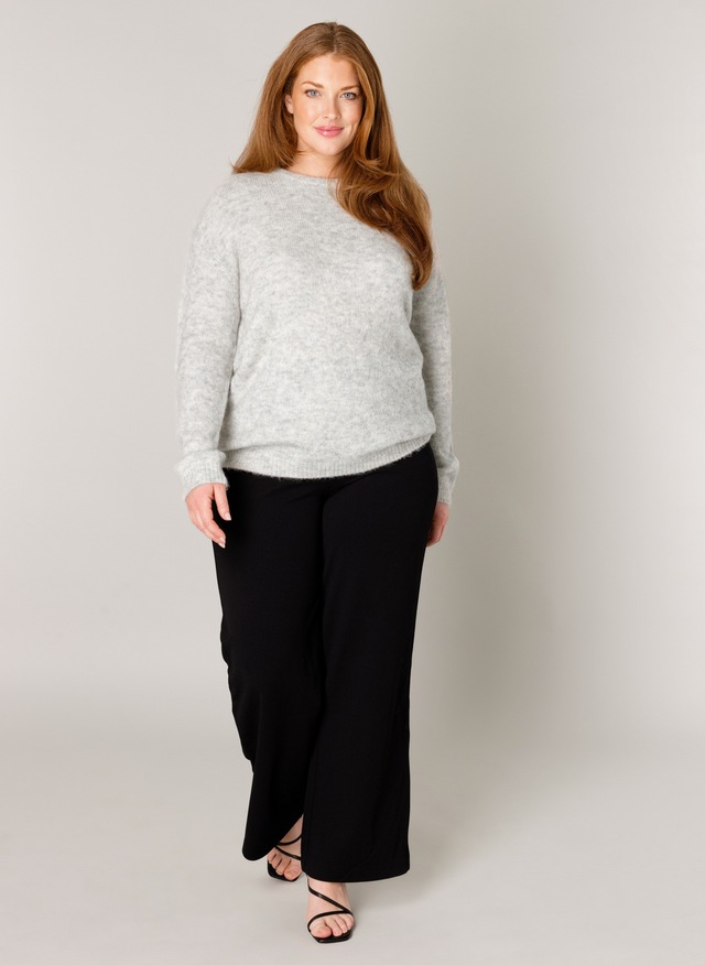 Base Level Curvy Strickpullover »Yanara« mit Wolle und Elasthan