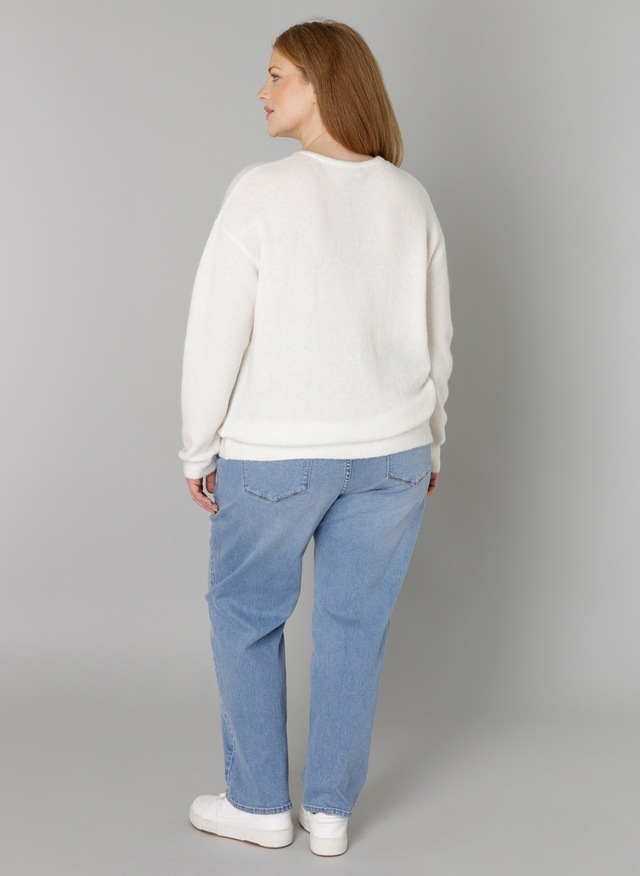 Base Level Curvy Cardigan »Yulia« mit Woll-Anteil und Knopfleiste