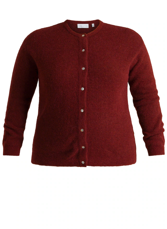 Base Level Curvy Cardigan »Yulia« mit Woll-Anteil und Knopfleiste