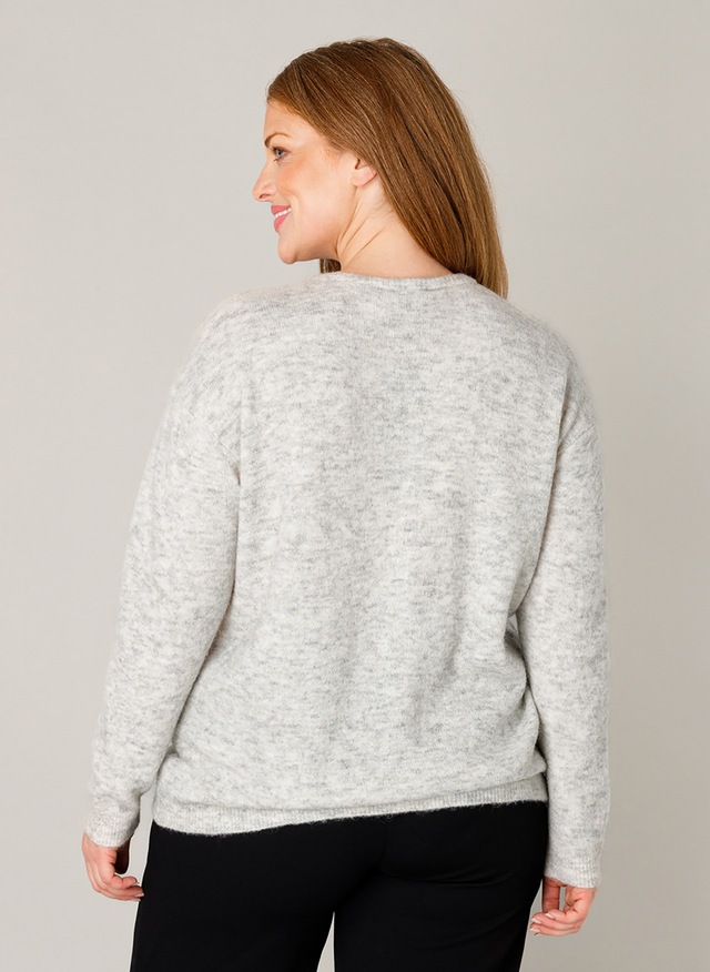 Base Level Curvy Cardigan »Yulia« mit Woll-Anteil und Knopfleiste
