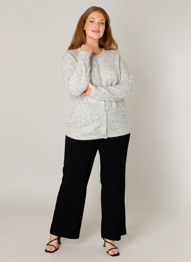 Base Level Curvy Cardigan »Yulia« mit Woll-Anteil und Knopfleiste
