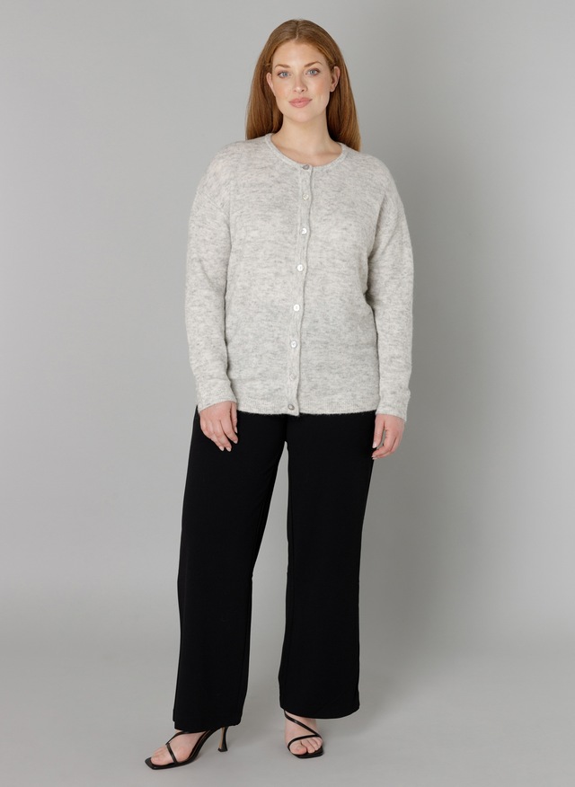 Base Level Curvy Cardigan »Yulia« mit Woll-Anteil und Knopfleiste