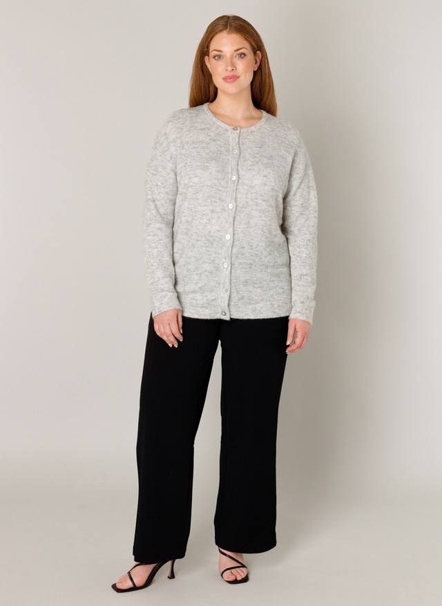 Base Level Curvy Cardigan »Yulia« mit Woll-Anteil und Knopfleiste