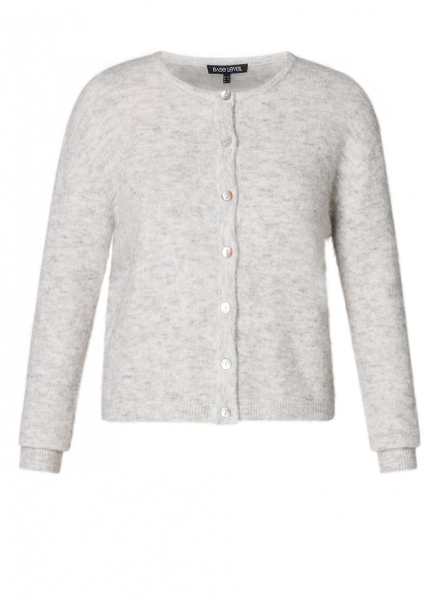 Base Level Cardigan »Yuli« mit Woll-Anteil und Knopfleiste